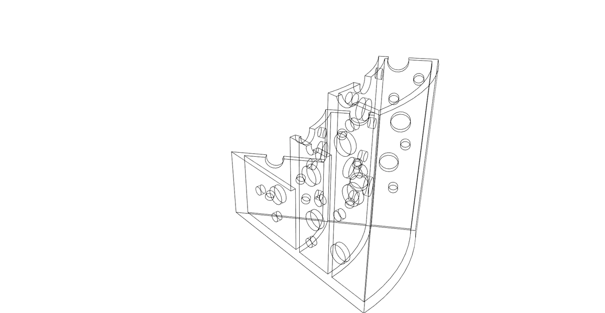 Giá đỡ bút chì hình phô mai dễ in 3D - Image 11