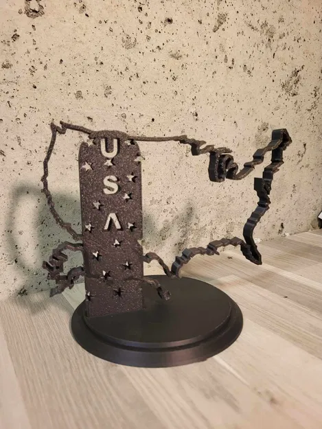 Điêu khắc biên giới Hoa Kỳ 3D - Image 1