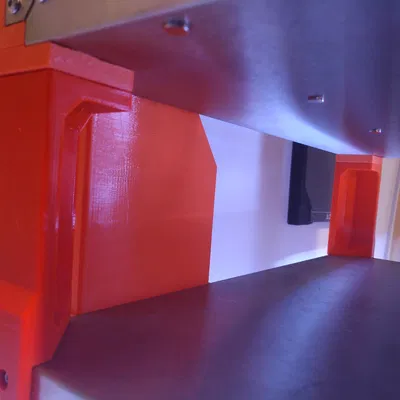 Chân mở rộng và ống khói cho hộp cuộn máy in