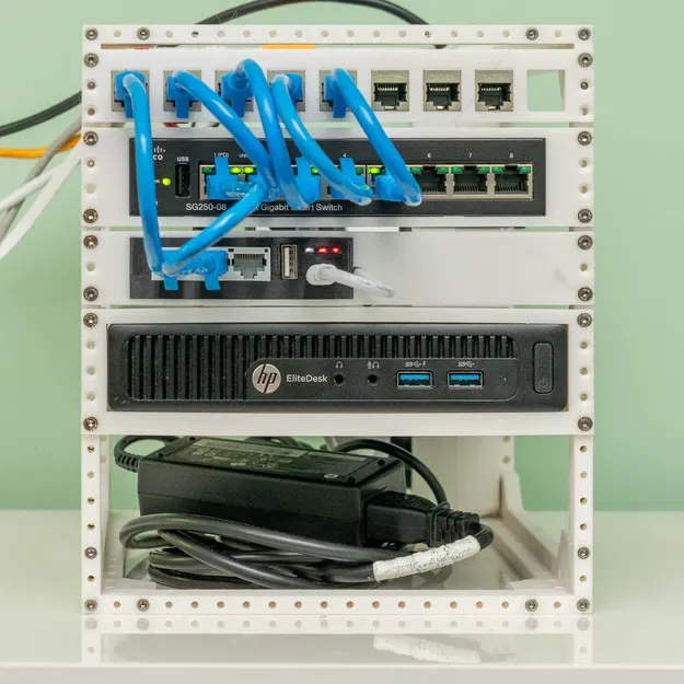 Giá đỡ mạng 19cm cho thiết bị gia đình và văn phòng - Image 1