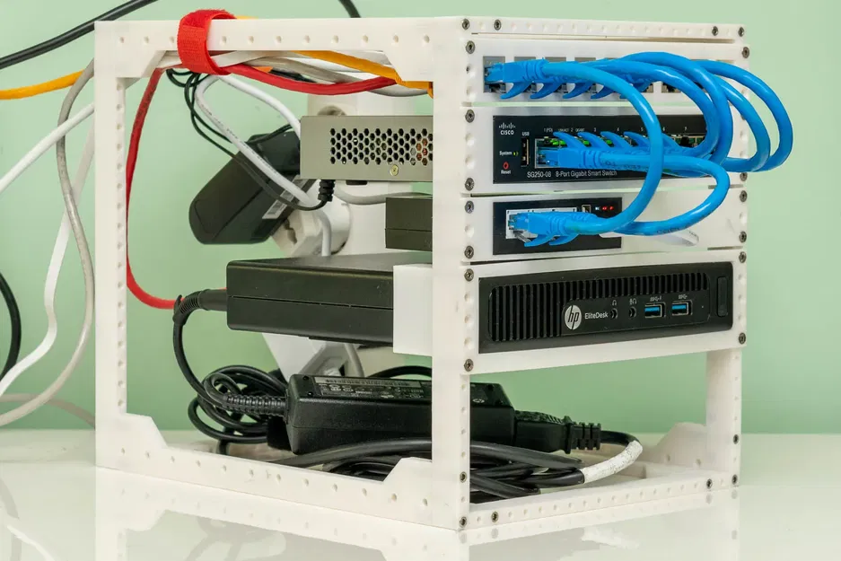 Giá đỡ mạng 19cm cho thiết bị gia đình và văn phòng - Image 2