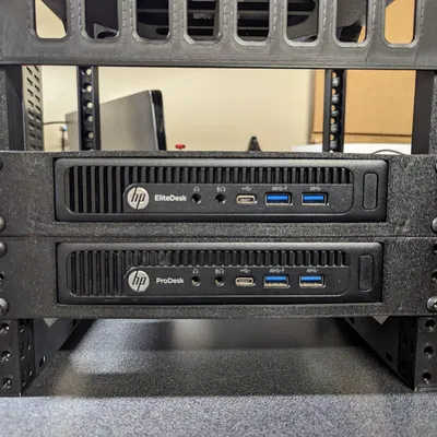 Giá đỡ rack 1U 10" cho máy tính HP EliteDesk/ProDesk Mini G2