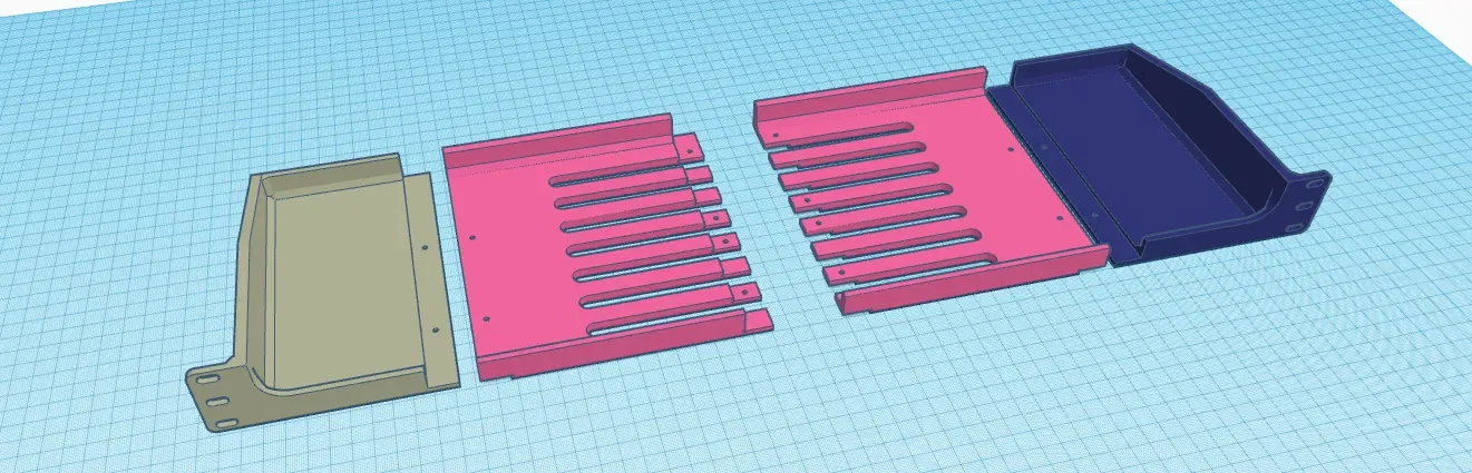 Giá đỡ rack 19" 1U với độ sâu 150mm - Image 1