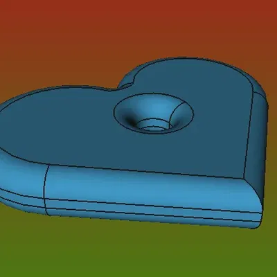 Móc khóa hình trái tim lớn