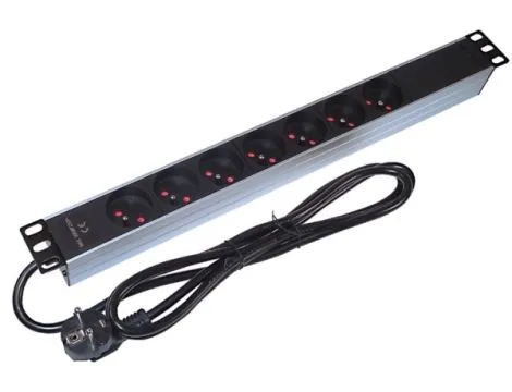 Bộ phân phối điện 19" cho rack BOWI với đồng hồ đo Keweisi - Image 2