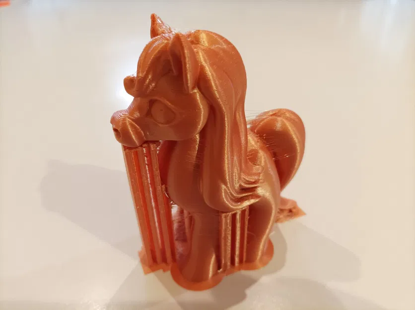 Ngựa con dễ thương màu vàng hồng - Image 4