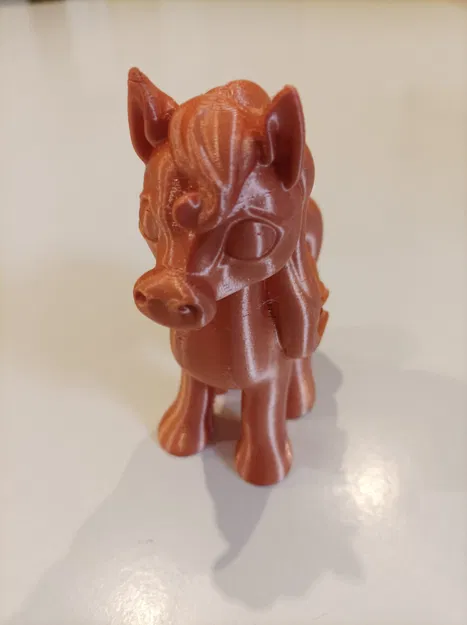 Ngựa con dễ thương màu vàng hồng - Image 5