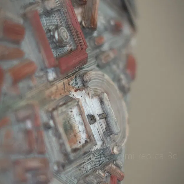 Origami chim giấy thành phố cổ in 3D - Image 6