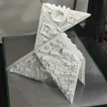 Origami chim giấy thành phố cổ in 3D - Thumbnail 9