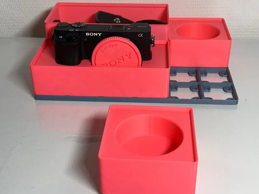 Giá đỡ ống kính Sony E-mount Gridfinity 2x2 - Image 8