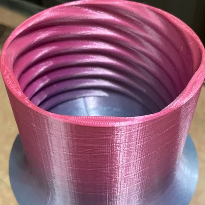 Chậu hoa có ren trong cho cây khí sinh