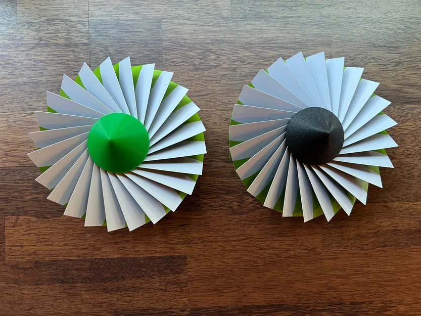 Giá đỡ danh thiếp hình tuabin phản lực xoay - Image 2