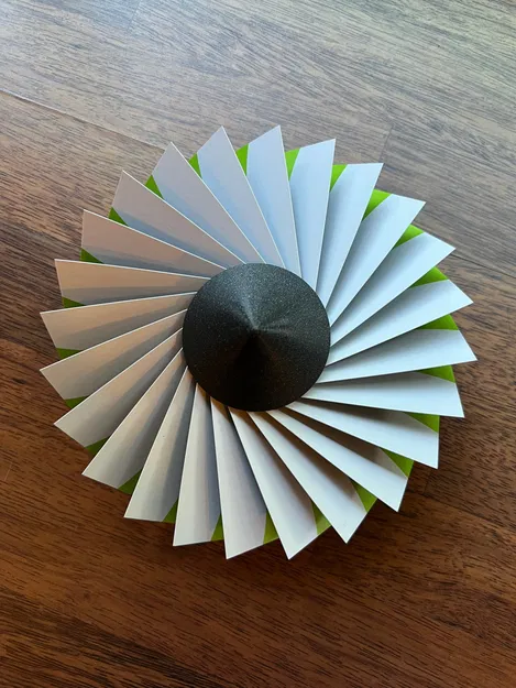 Giá đỡ danh thiếp hình tuabin phản lực xoay - Image 3