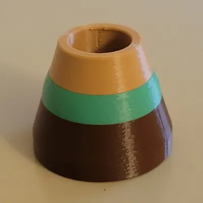 Giá đỡ bút đơn giản có ren in 3D từ 3 mảnh ghép