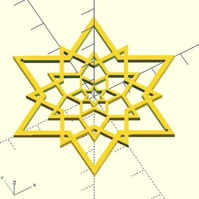 Ngôi sao phẳng tùy chỉnh với đuôi sao chổi cho trang trí Giáng ...