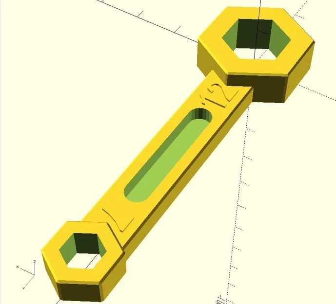 Cờ lê lục giác tùy chỉnh 2 kích thước 7mm và 12mm - Image 1