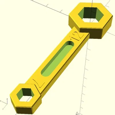 Cờ lê lục giác tùy chỉnh 2 kích thước 7mm và 12mm