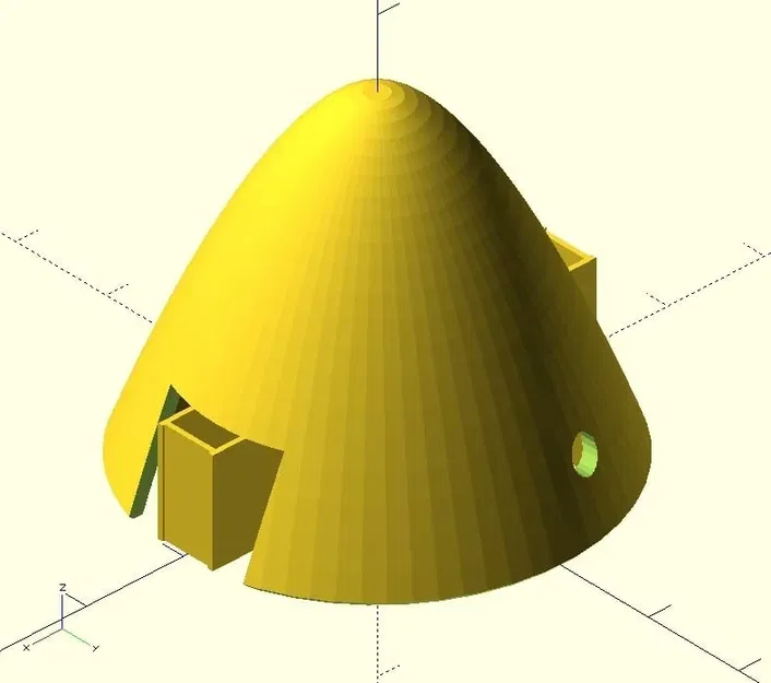 Spinner máy bay điều khiển từ xa tùy chỉnh bằng OpenSCAD - Image 1
