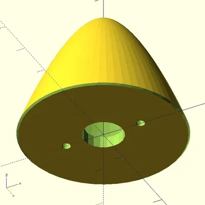 Spinner máy bay điều khiển từ xa tùy chỉnh bằng OpenSCAD