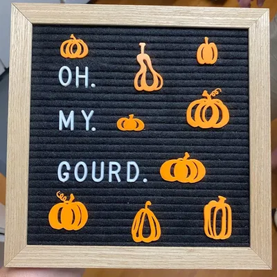 Bộ sưu tập bí ngô trang trí bảng chữ cái