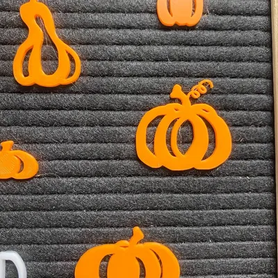 Bộ sưu tập bí ngô trang trí bảng chữ cái