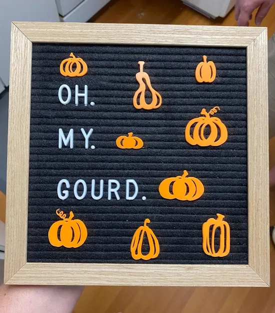 Bộ sưu tập bí ngô trang trí bảng chữ cái - Image 5