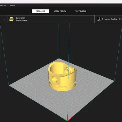 Pistón cho động cơ monocilíndrico 3D