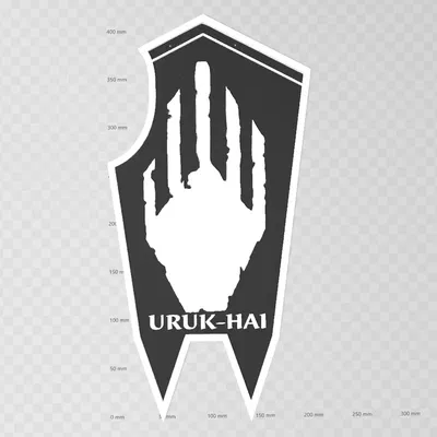 Trang trí tường với khiên Uruk Hai từ Chúa tể những chiếc nhẫn