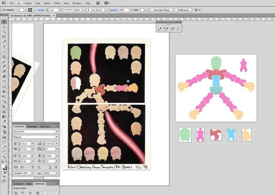 Mô hình xương người và quan tài Mr. Bones cho Halloween - Image 5