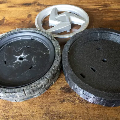 Bánh xe thay thế 7,5 inch cho máy cắt cỏ Makita (phía sau)