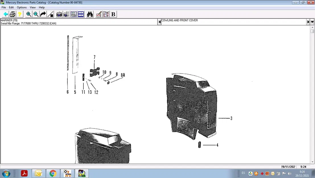 Bản lề động cơ Mariner phục hồi từ bộ phận hỏng - Image 2