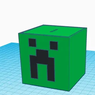 Kasse hình Creeper trong Minecraft để tiết kiệm tiền