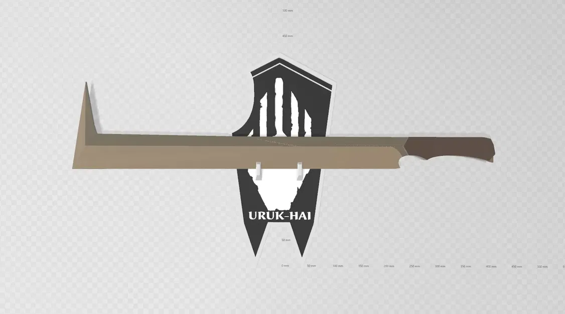 Bảo vệ Uruk Hai với trang trí tường kiếm scimitar - Image 1