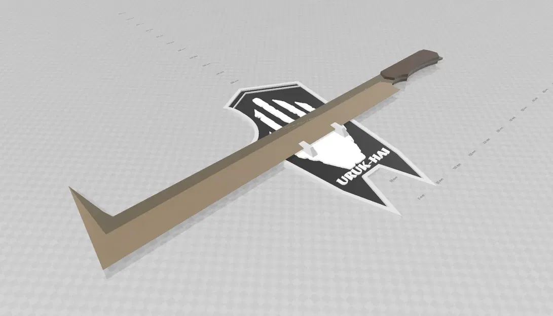 Bảo vệ Uruk Hai với trang trí tường kiếm scimitar - Image 3