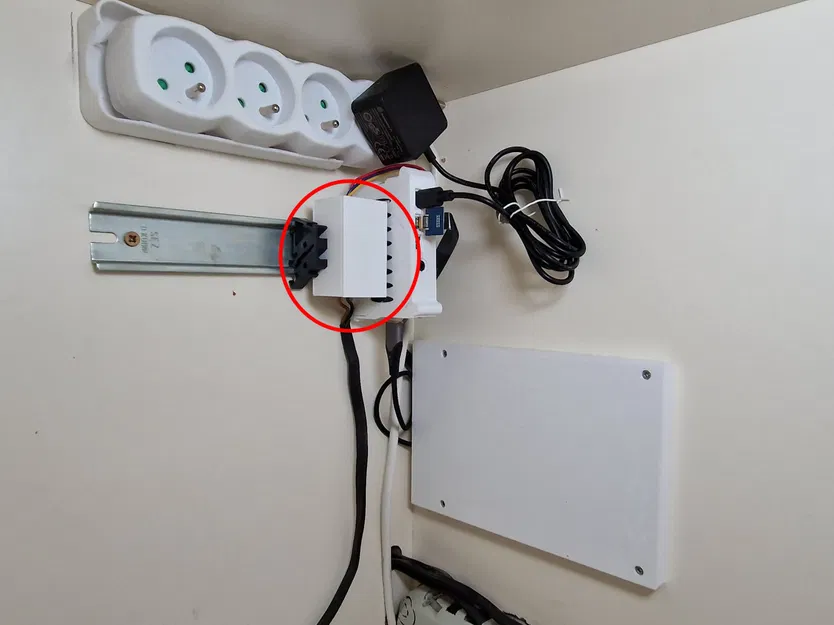 Hộp cho mô-đun rơ-le với kẹp ray DIN - Image 2