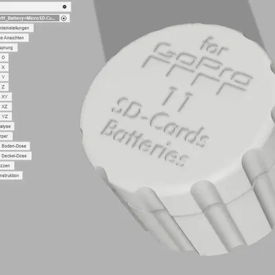 Hộp pin và thẻ MicroSD cho GoPro Hero 9 đến 11