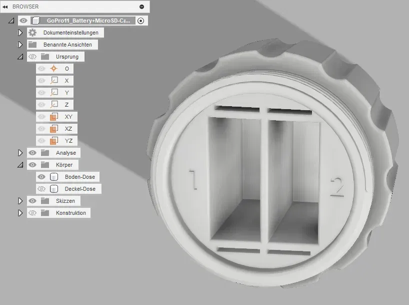 Hộp pin và thẻ MicroSD cho GoPro Hero 9 đến 11 - Image 4