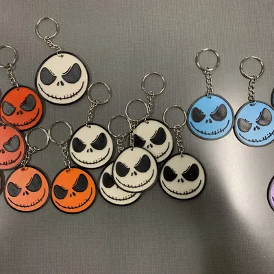 Móc khóa Jack Skellington thiết kế cho Halloween