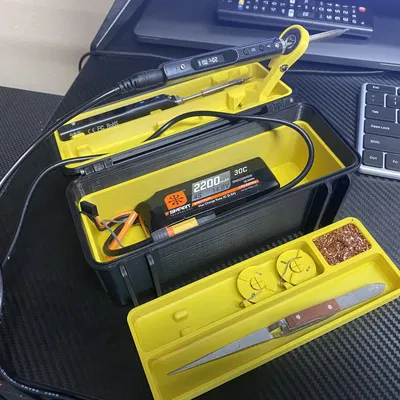 Bộ phụ kiện chứa hai TS100 và ngăn dài cho hộp đa năng Rugged V2