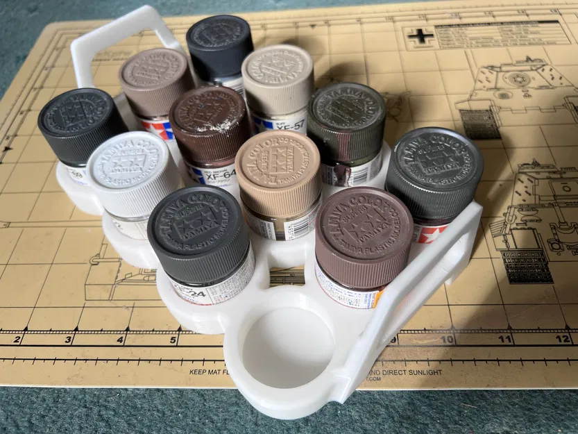 Giá đỡ sơn xếp chồng cho bình sơn Tamiya 23ml - Image 1