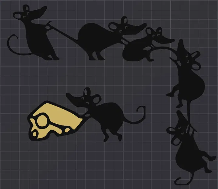 Mắt dễ thương cho nhân vật chuột trộm phô mai - Image 1