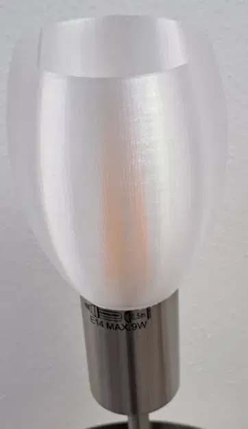 Mái đèn cho đui đèn E14 in bằng PCTG - Image 5