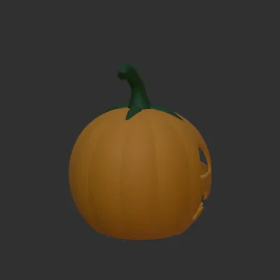 Bí ngô Halloween rỗng trung tâm độc đáo