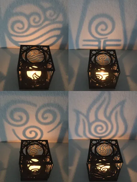 Đế nến tealight phong cách Avatar - Nguyên tố tự nhiên - Image 1