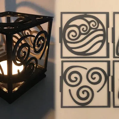 Đế nến tealight phong cách Avatar - Nguyên tố tự nhiên