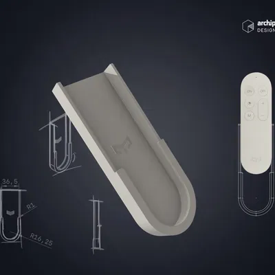 Giá đỡ điều khiển Yeelight gắn tường với nhãn commander