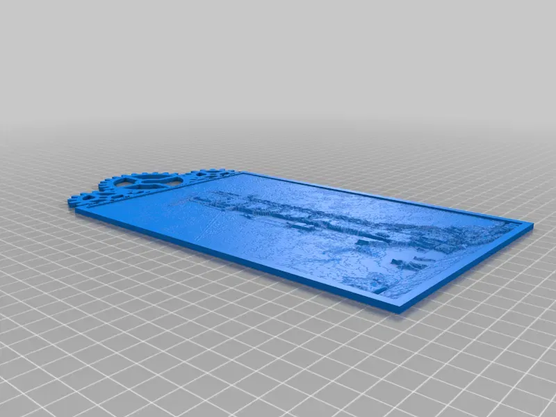 Mô hình lithophanie tên lửa Saturn V với đế hút chân không - Image 2