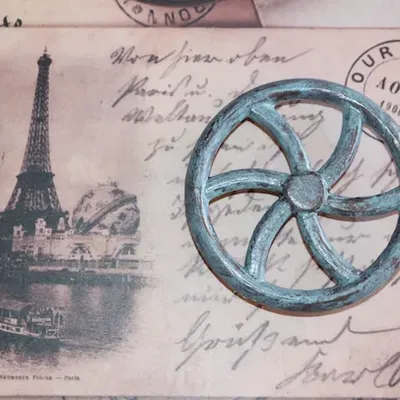 Vô lăng thay thế cho nút của potentiomètre phong cách SteamPunk