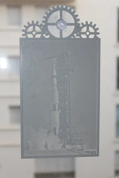 Mô hình lithophanie tên lửa Saturn V với đế hút chân không - Image 5