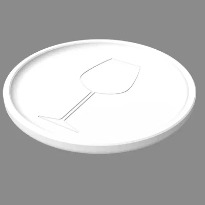 Đế lót ly đơn giản có thể in theo kích thước mong muốn